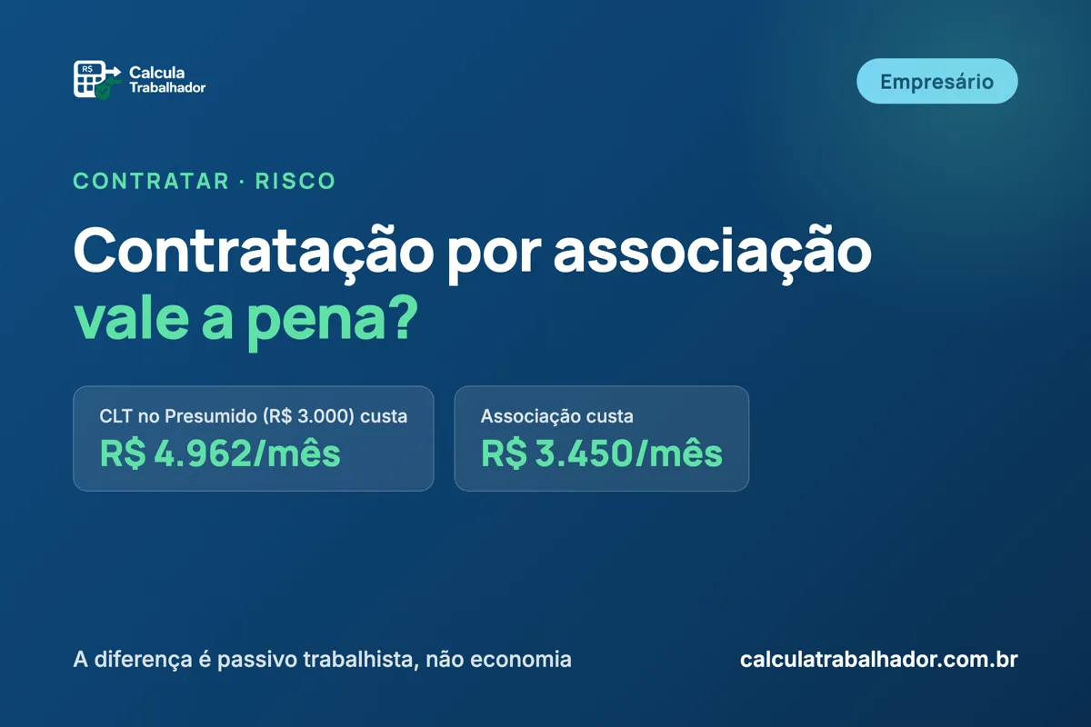Contratação por associação: a economia que vira armadilha