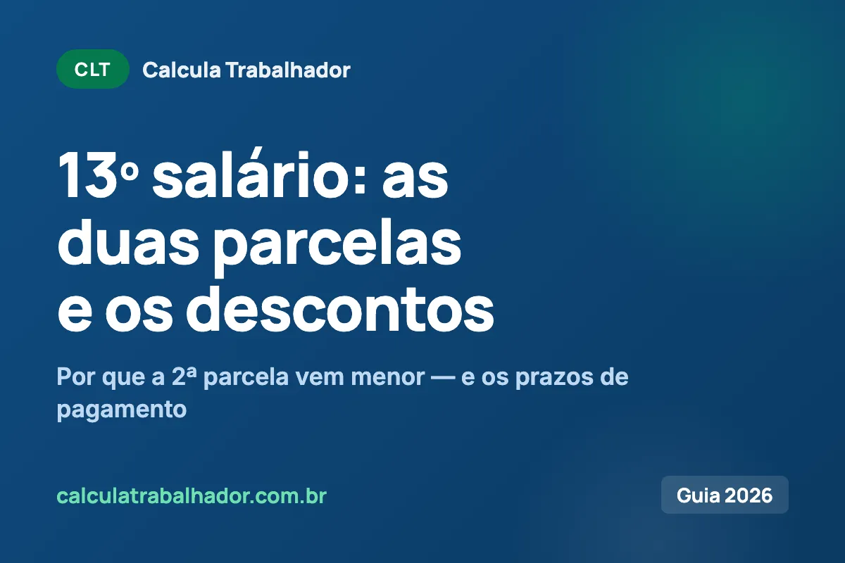 13º salário: como calcular as duas parcelas e os descontos